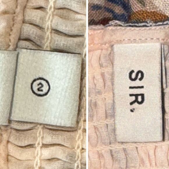 New SIR the Label Bettina Shirred Mini Dress Linen Medium Revolve - Picture 13 of 15